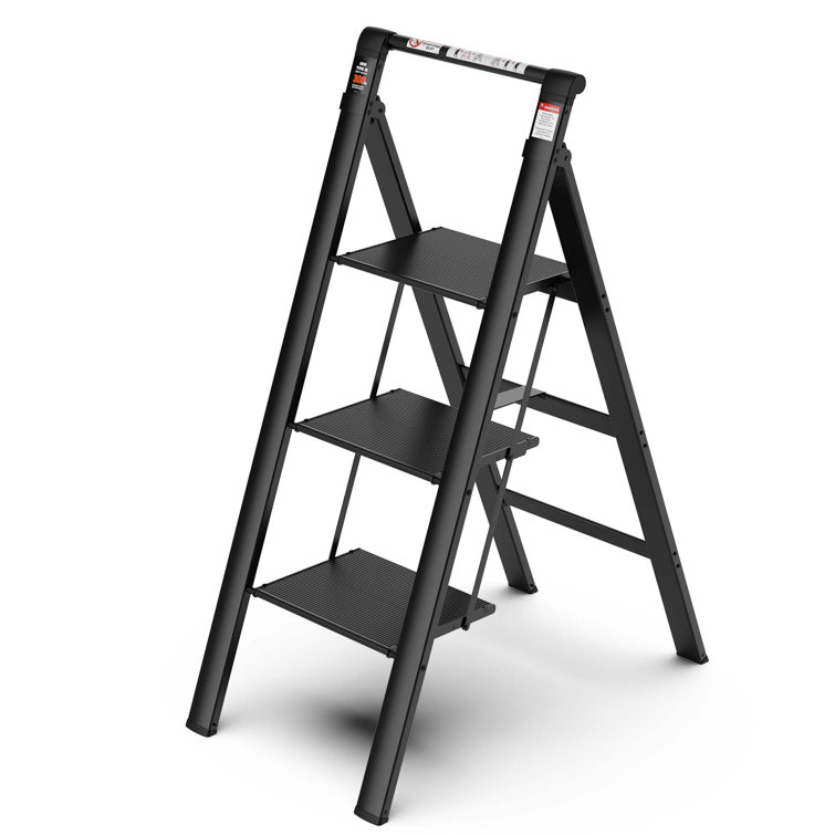 Lightweight 3 deals step folding ladder